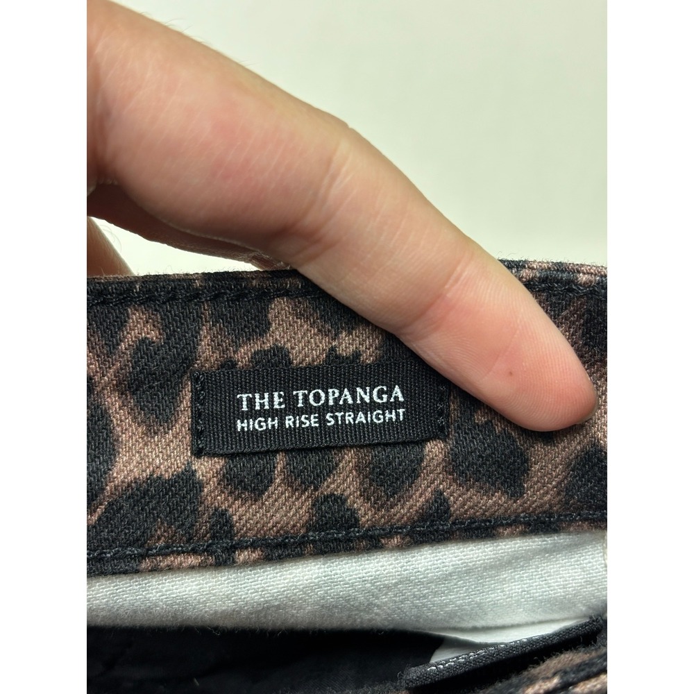 Rails The Topanga High Rise Straight Jeans Brown Nala Leopard Print Womens 26X29 - Picture 4 of 13